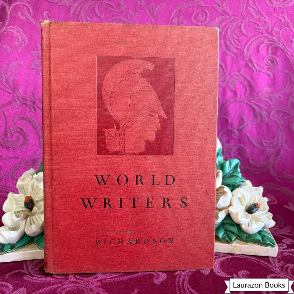 1936 World Writers by William L. Richardson, Vintage School Book, Ginn and Co